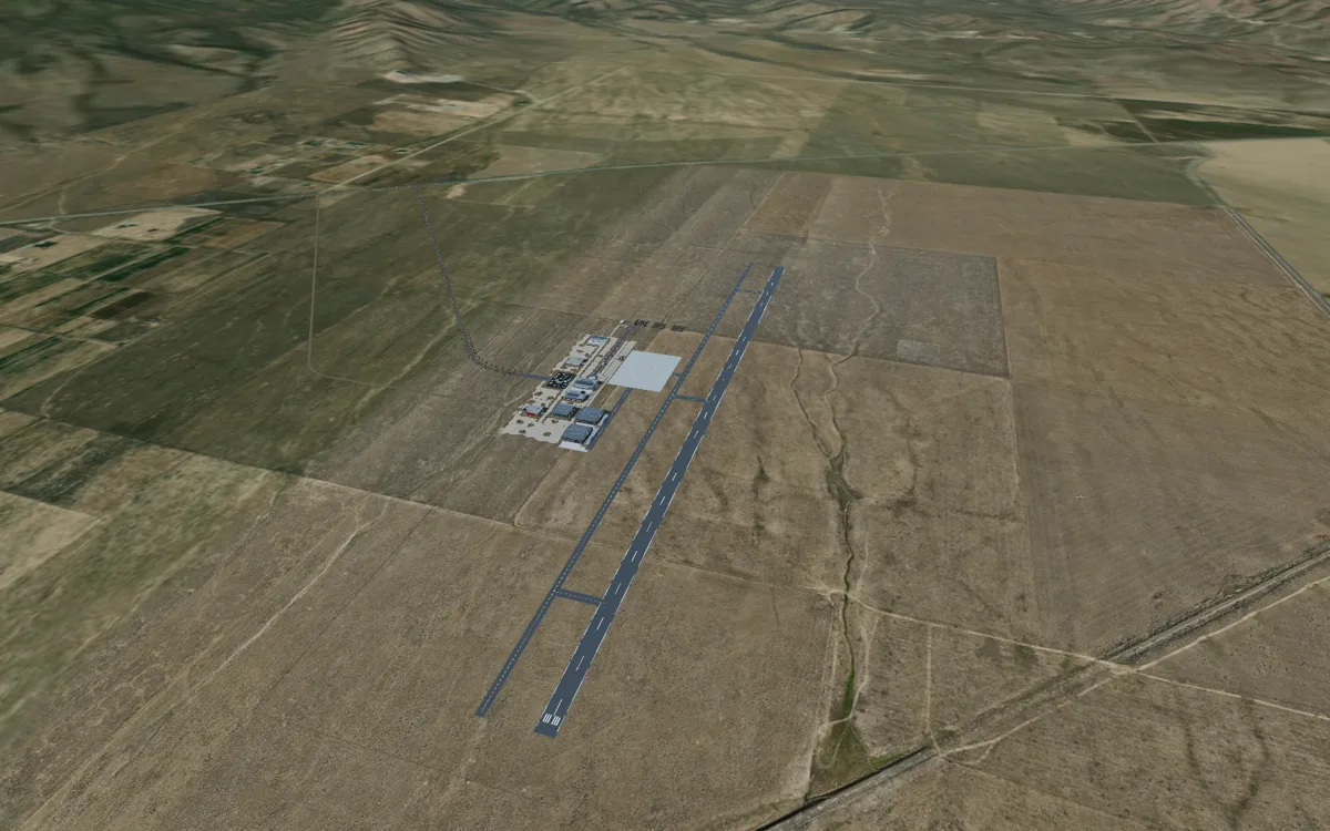 Eagle Mountain digital twin, aerial view